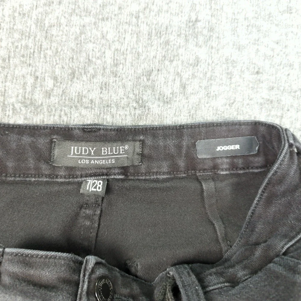 Judy Blue Jeans Womens‎ 28 Black Joggers High Rise Casual Tapered